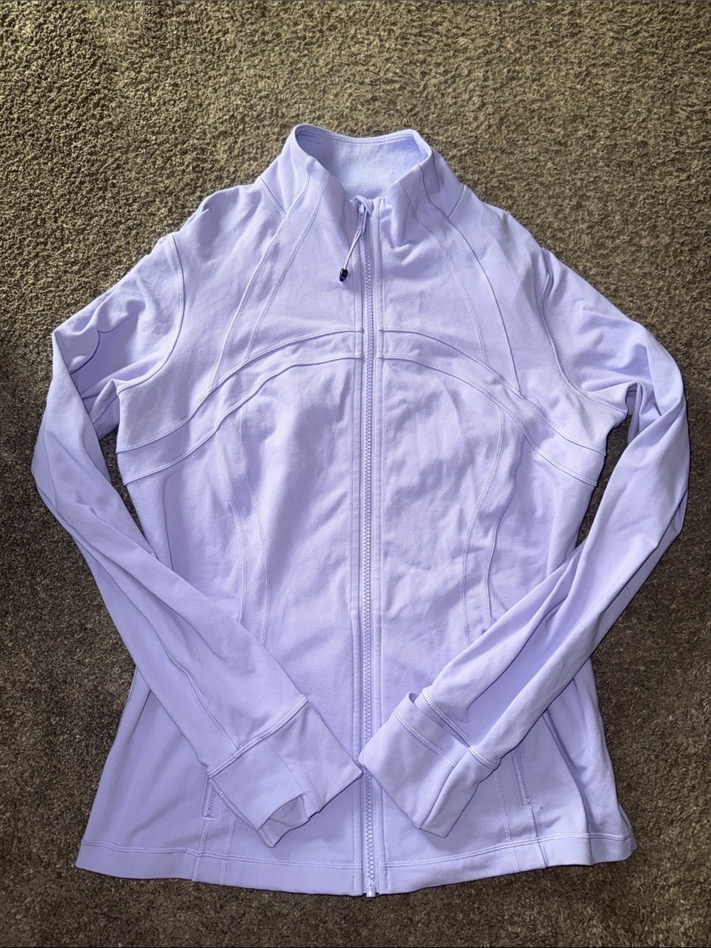 Lululemon NWOT Light Lavender Zip-Up Athletic Jacket